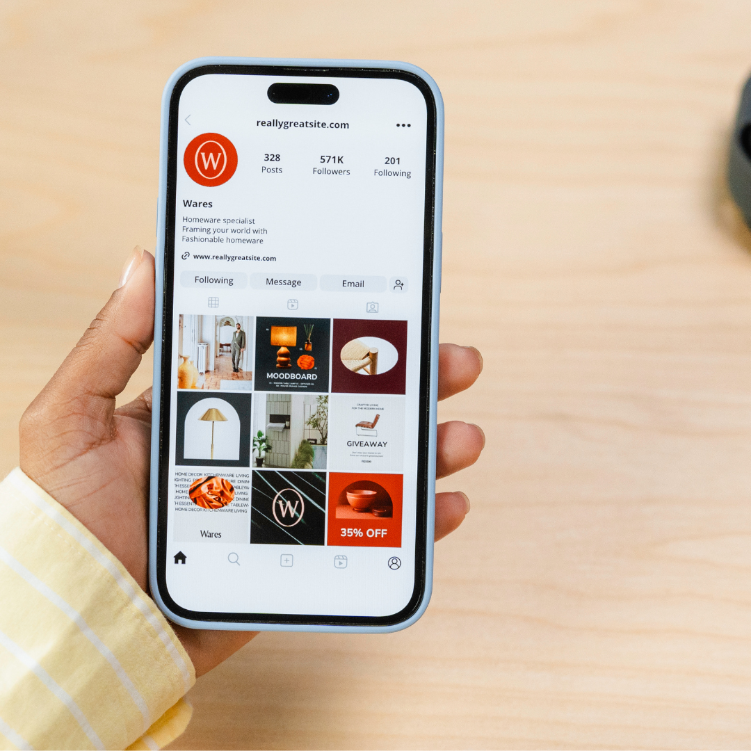 Interior designer social media feed